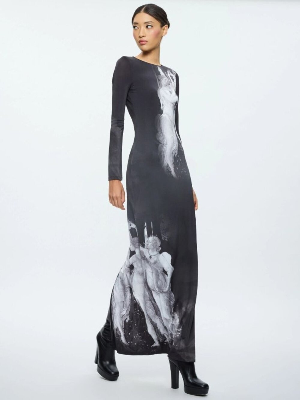 Alice + Olivia Delora Maxi Dress 4 in Renaissance Fresco - Picture 5 of 16